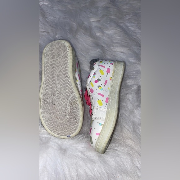 HARPER CANYON Toddler Girls White Popsicle Slip On Sneakers Shoes - Picture 7 of 9